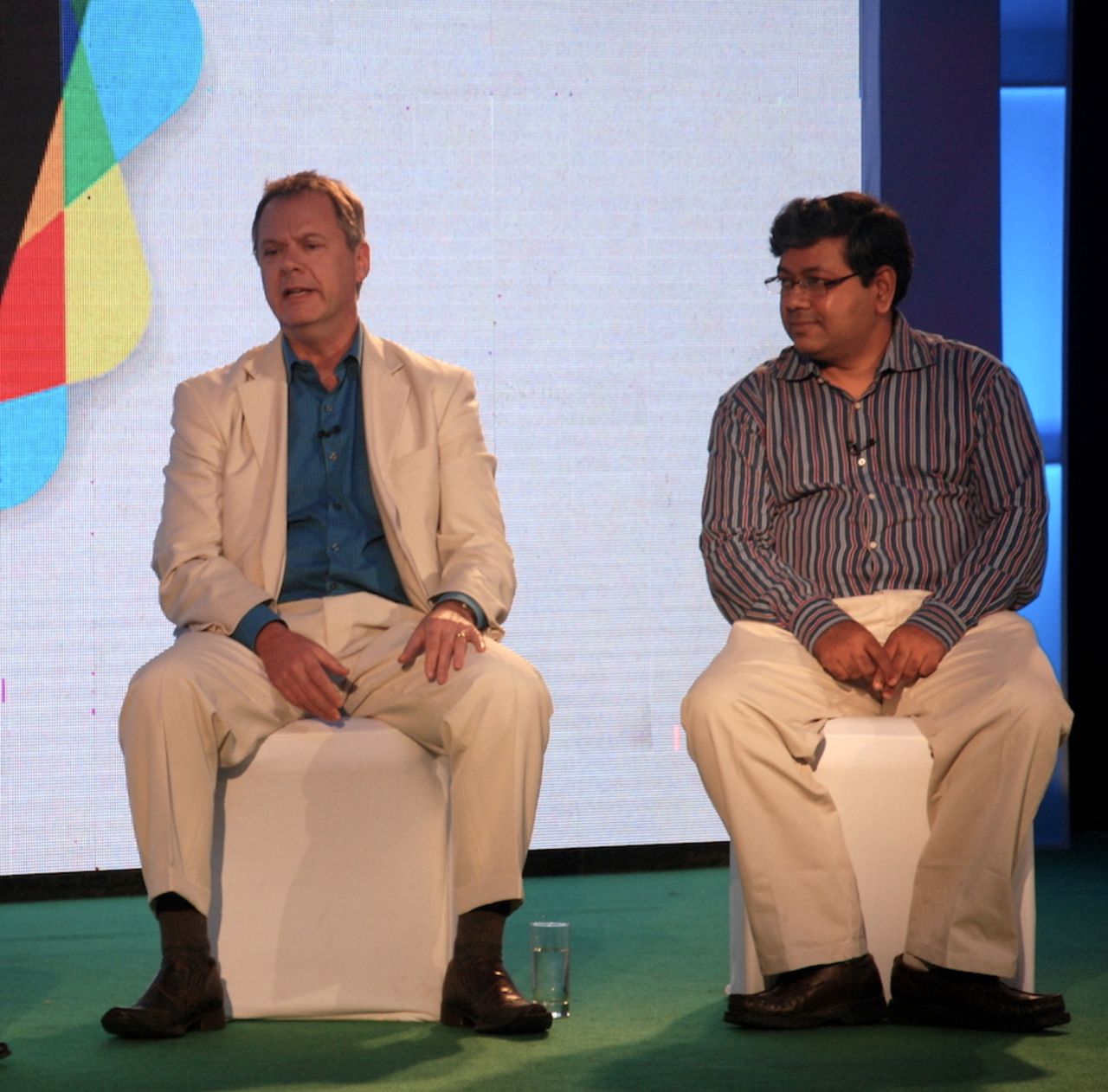 ESPNcricinfo founders Simon King and Badri Seshadri got together after more than a decade, Mumbai, March 14, 2014