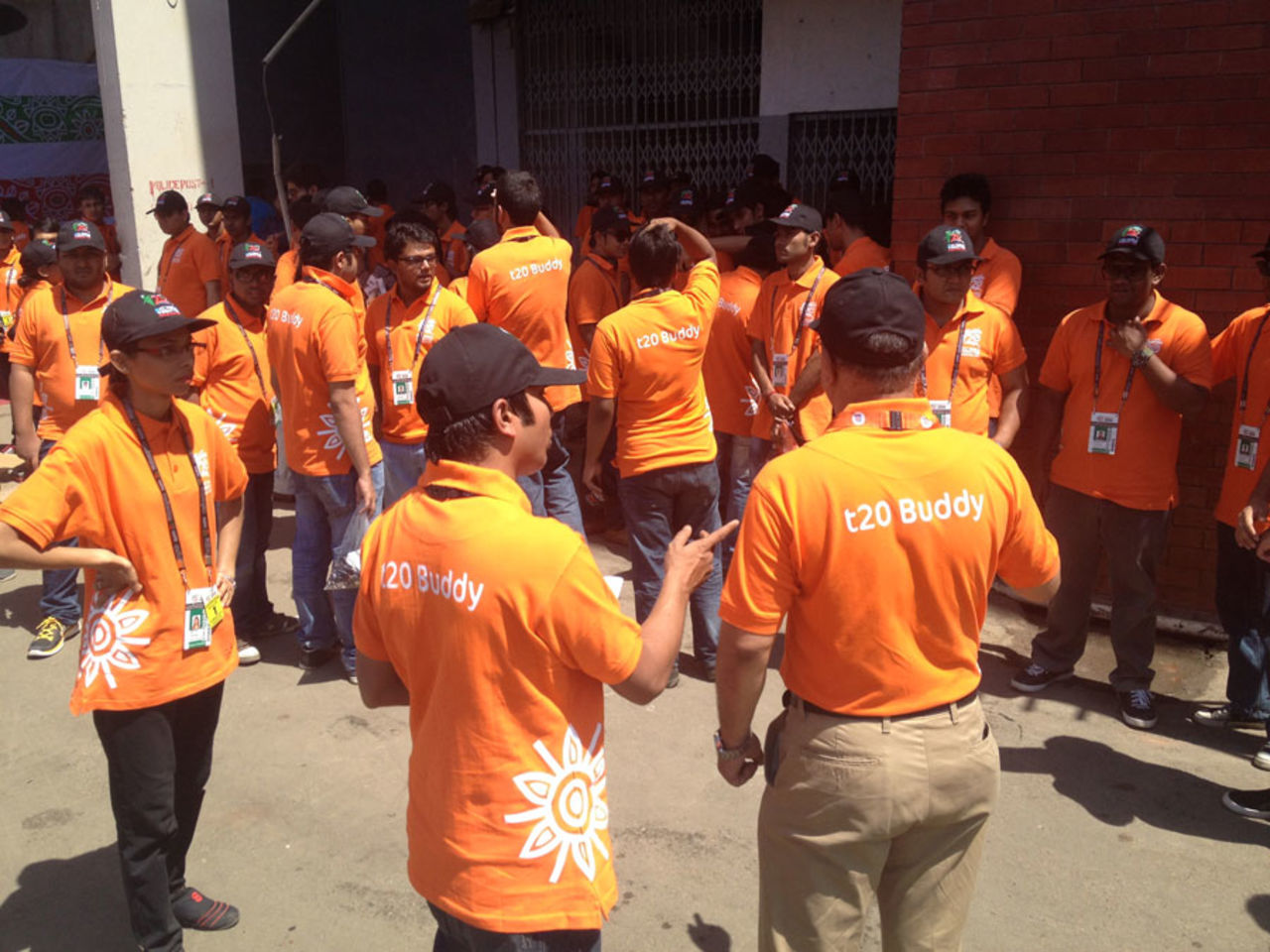 Volunteers gear up for the World T20 opener, Mirpur, March 16, 2014