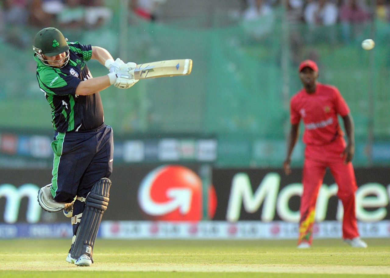 Paul Stirling struck nine fours and a six in his 34-ball 60, Ireland v Zimbabwe, World T20, First Round Group B, March 17, 2014