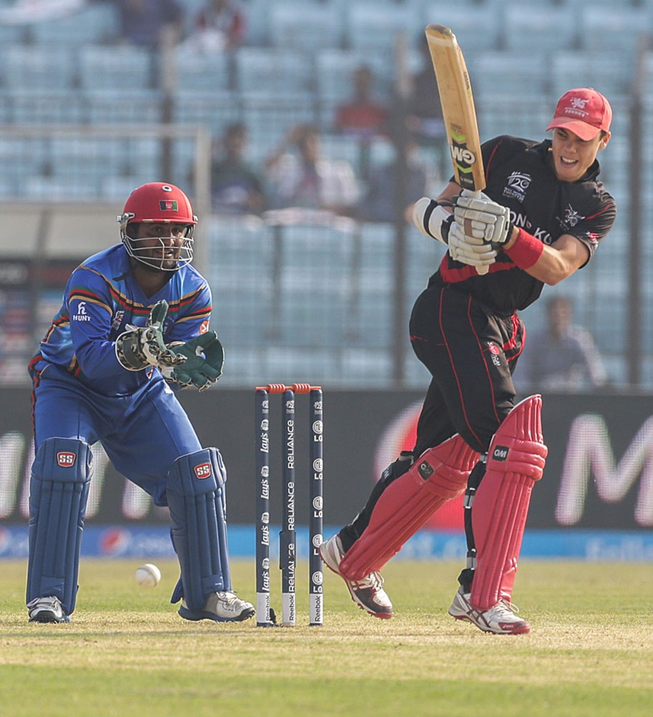 Mark Chapman top scored for Hong Kong with 38, Afghanistan v Hong Kong, World T20, Group A, Chittagong, March 18, 2014