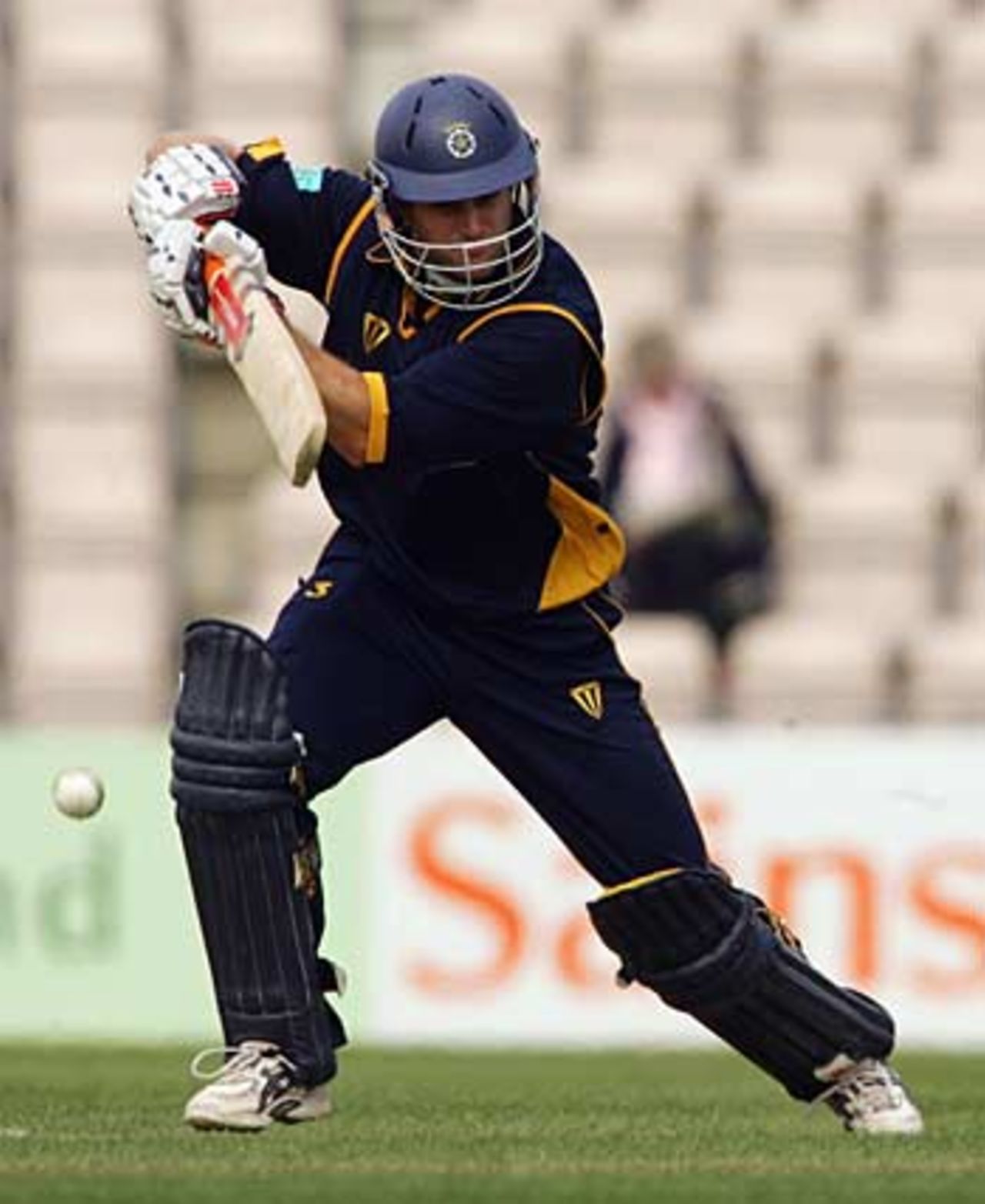 Simon Katich on his way to a top score of 38, Hampshire v Essex, Southampton, April 17, 2005