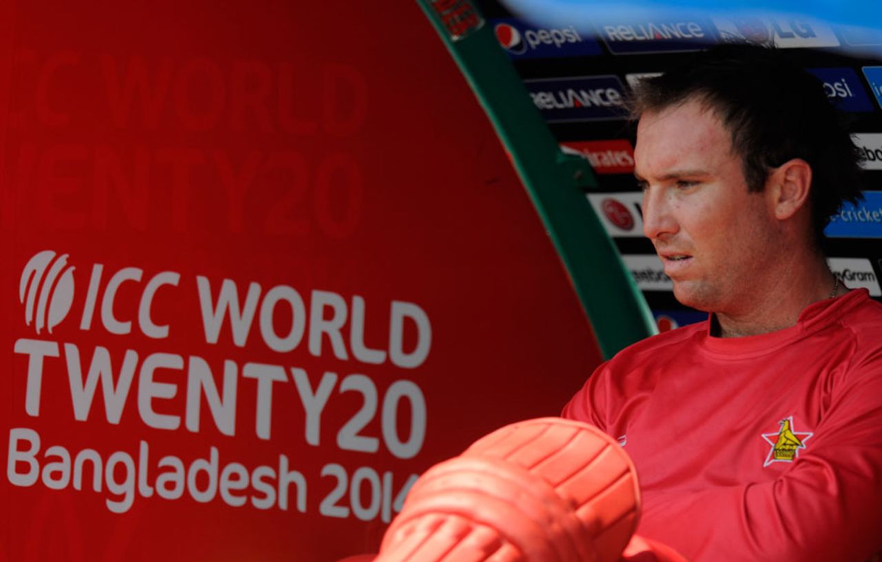 Brendan Taylor surveys proceedings, Zimbabwe v UAE, World T20, Group B, Sylhet, March 21, 2014
