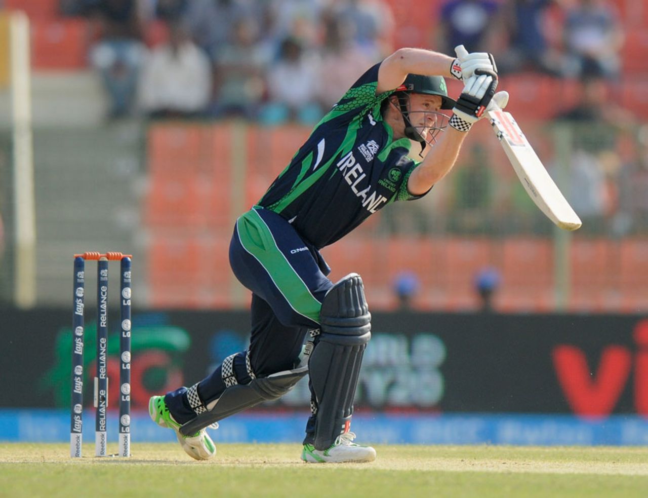 William Porterfield essays a cover drive, Ireland v Netherlands, World T20, Group B, Sylhet, March 21, 2014