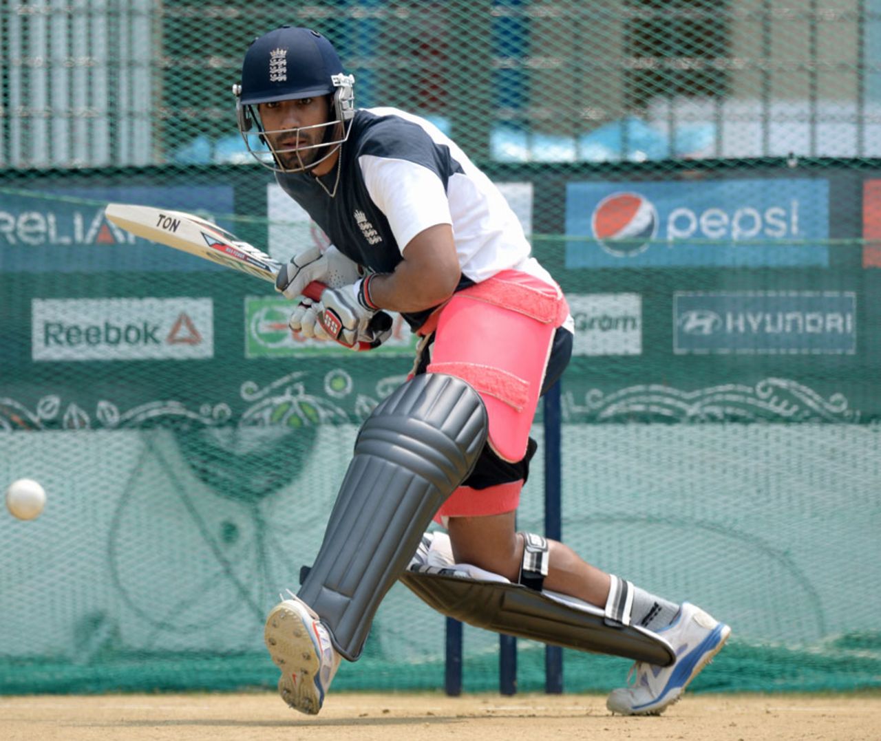 Eyes on the prize: Ravi Bopara has a hit in the nets, Chittagong, March 26, 2014