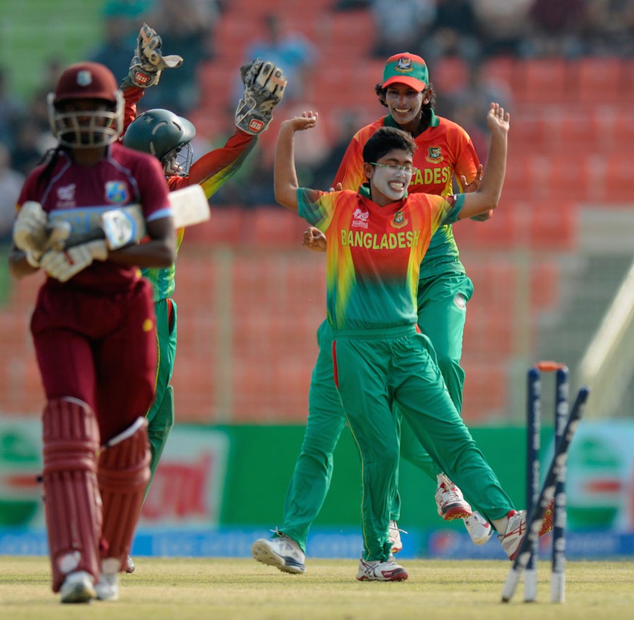Fahima Khatun's early strikes jolted West Indies, Bangladesh v West Indies, Women's World T20, Group B, Sylhet, March 26, 2014 