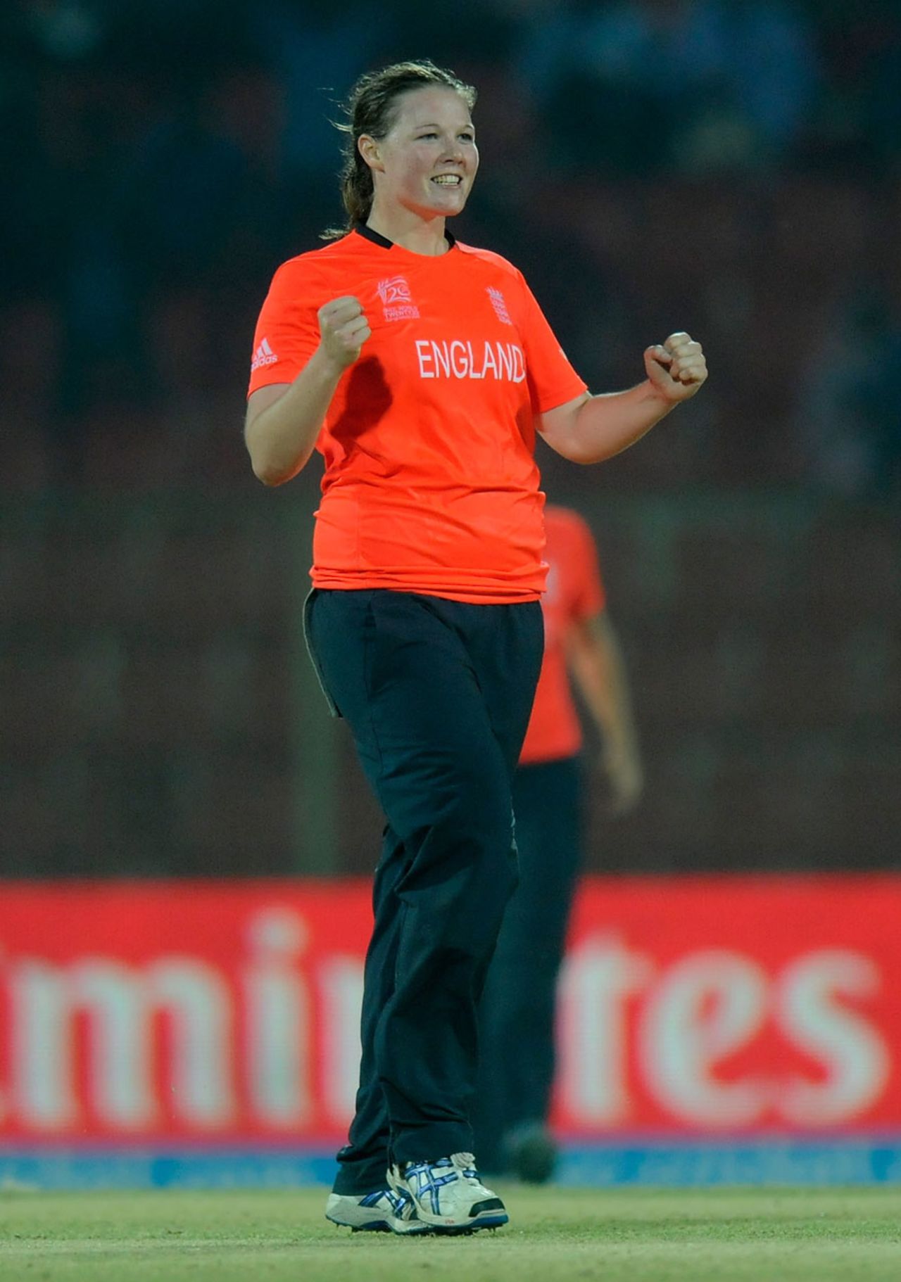 Anya Shrubsole picked up 3 for 6, England v India, Women's World T20, Group B, Sylhet, March 26, 2014 