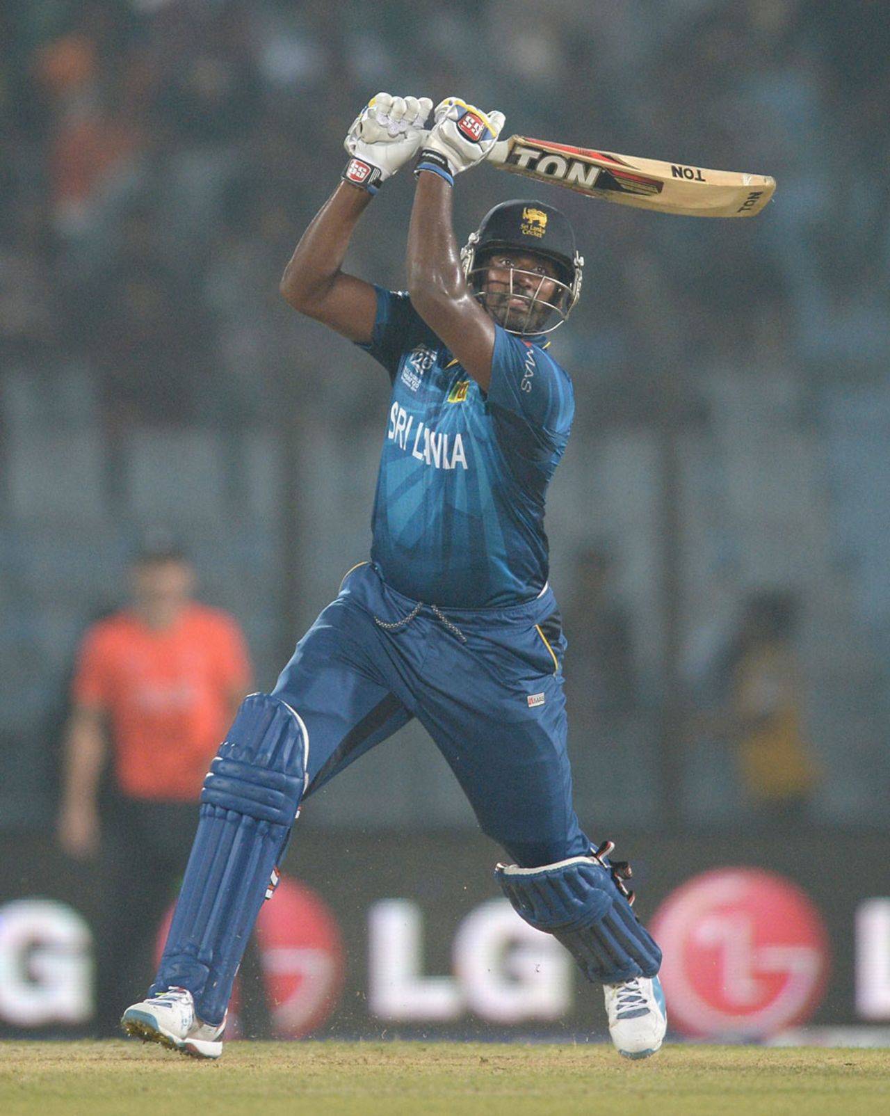 Thisara Perera swung to good effect late in the innings, England v Sri Lanka, World T20, Group 1, Chittagong, March, 27, 2014