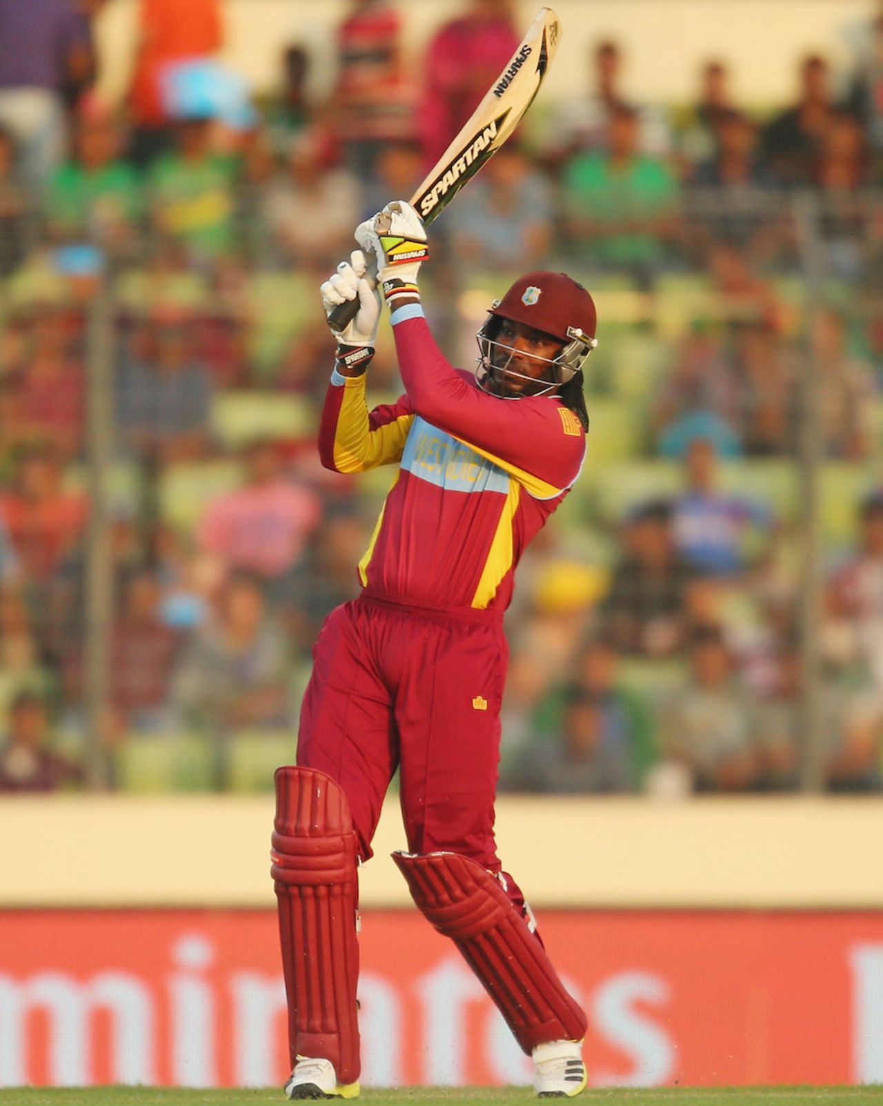 Chris Gayle goes on the offensive, Australia v West Indies, World T20, Group 2, Mirpur, March 28, 2014
