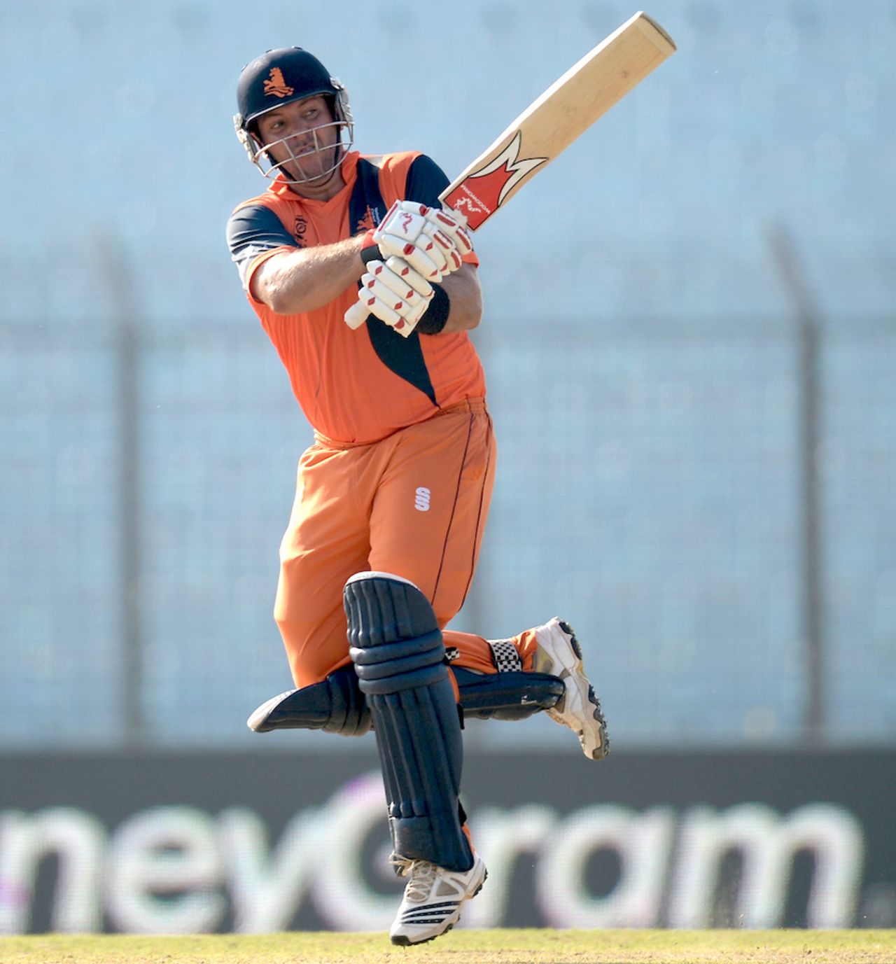 Michael Swart scored a useful 26 before being stumped off Nathan McCullum, Netherlands v New Zealand, World T20, Group 1, Chittagong, March 29, 2014