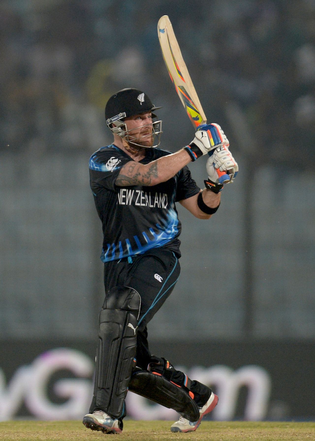 Brendon McCullum plays a pick-up shot to the leg side, Netherlands v New Zealand, World T20, Group 1, Chittagong, March 29, 2014