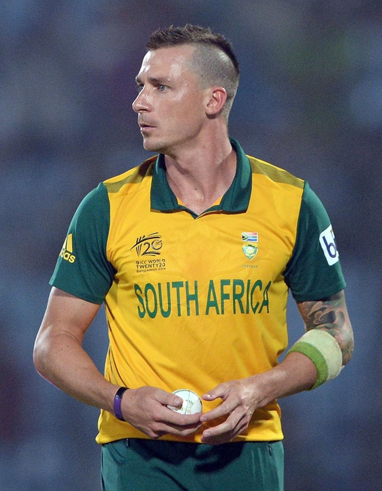 Dale Steyn sports a Mohawk, England v South Africa, World Twenty20 2014, Group 1, Chittagong, March 29, 2014