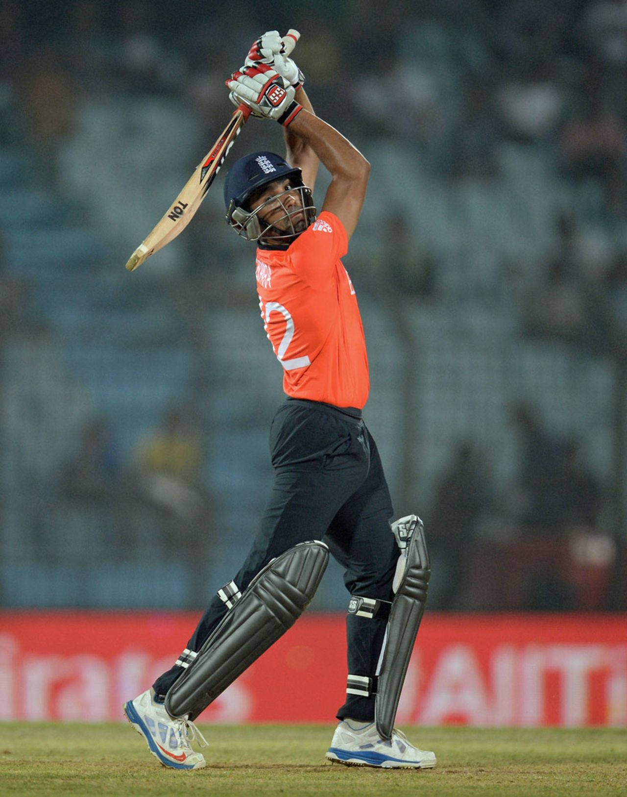 Ravi Bopara takes a swing at the ball, England v South Africa, World Twenty20 2014, Group 1, Chittagong, March 29, 2014
