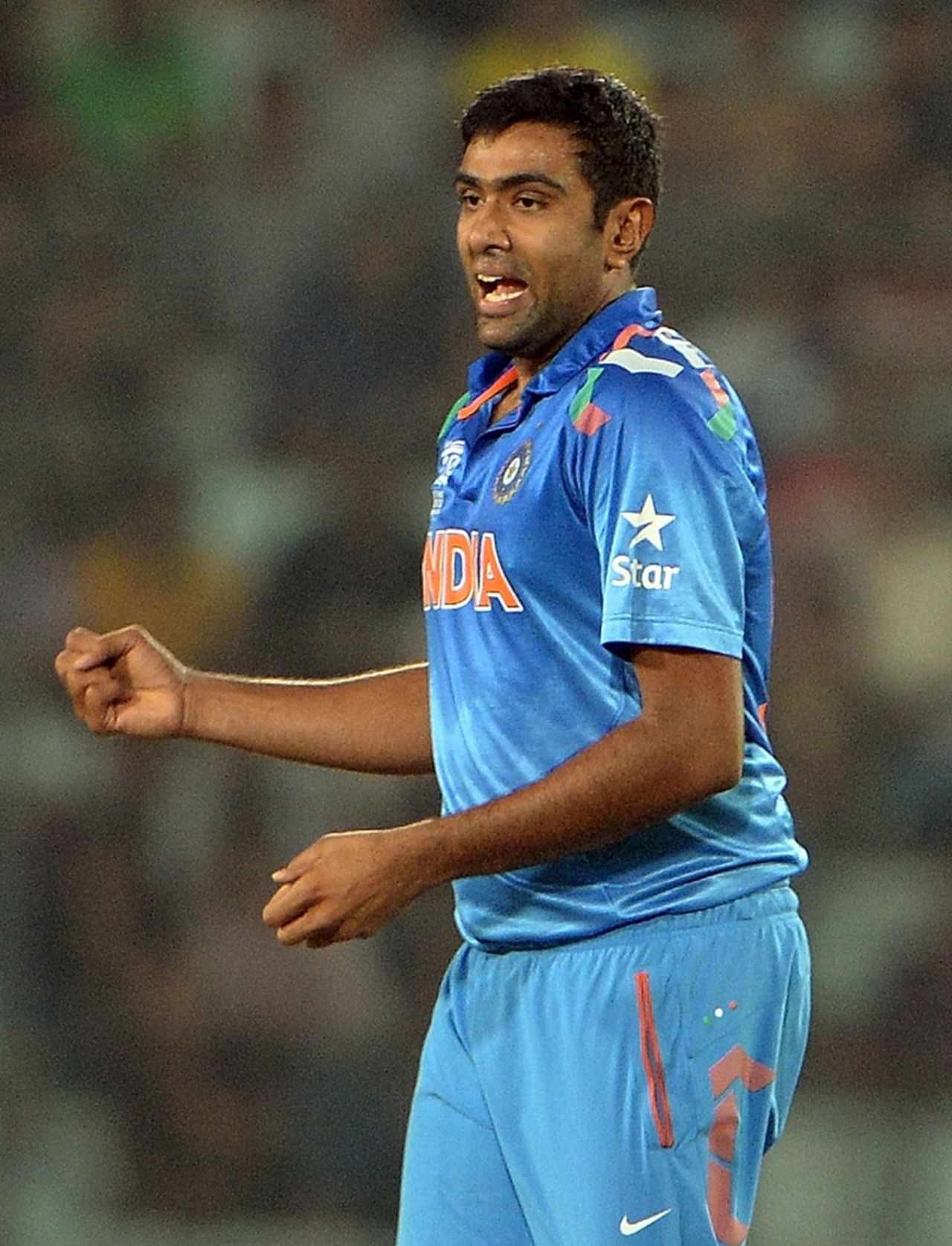 R Ashwin's 4 for 11 was the best figures by an Indian in T20s, Australia v India, World T20, Group 2, Mirpur, March 30, 2014