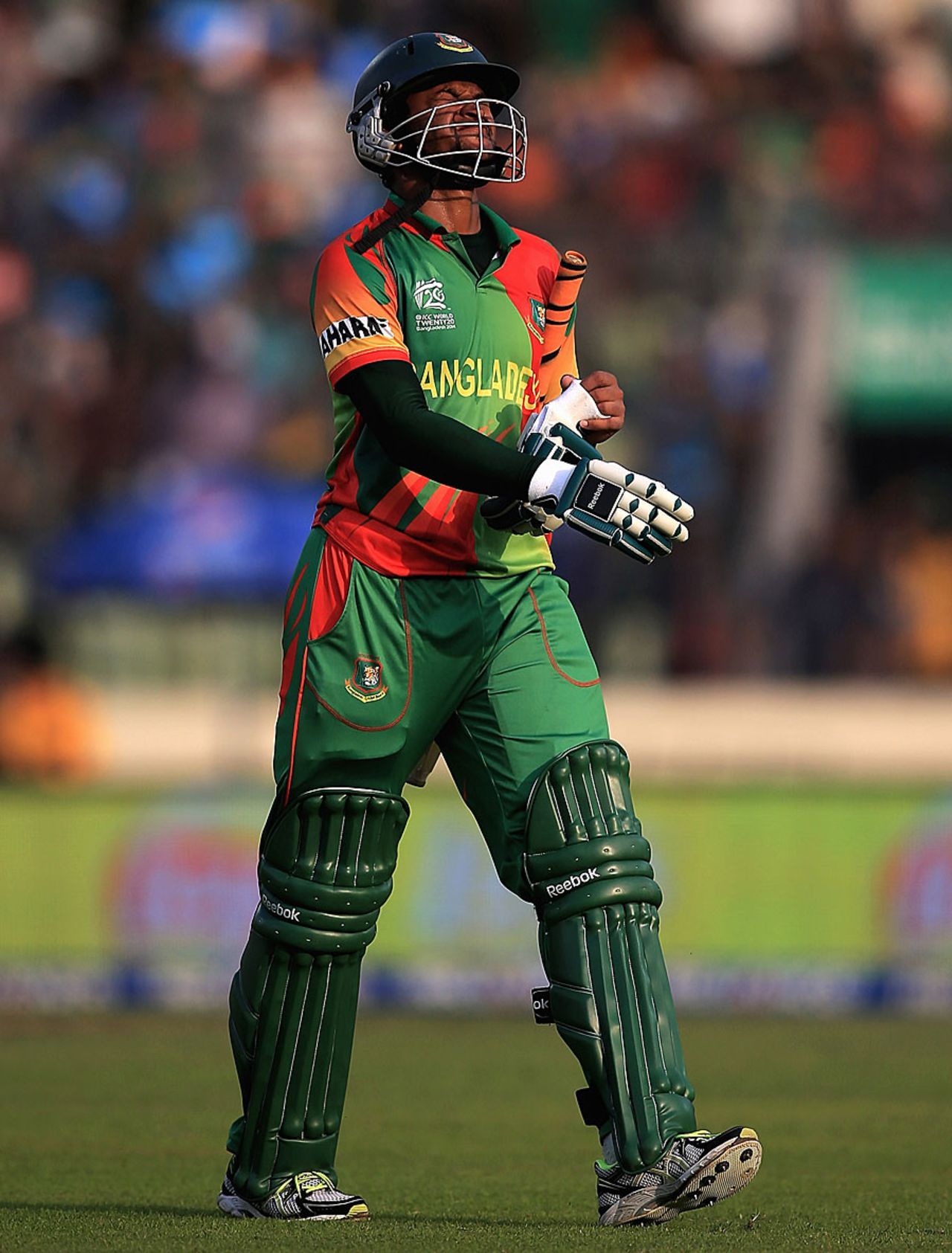 Shakib Al Hasan is disappointed after falling for 66, Bangladesh v Australia, World T20, Group 2, Mirpur, April 1, 2014