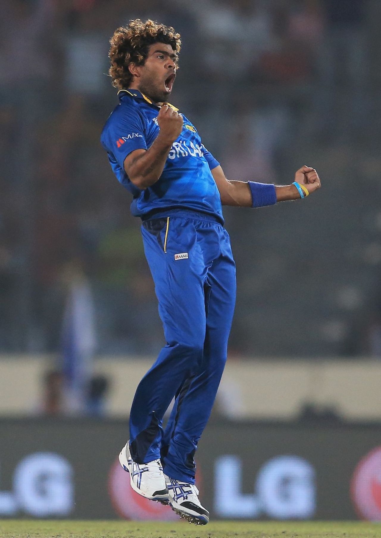 Lasith Malinga dismissed the openers in one over, Sri Lanka v West Indies, World T20, semi-final, Mirpur, April 3, 2014
