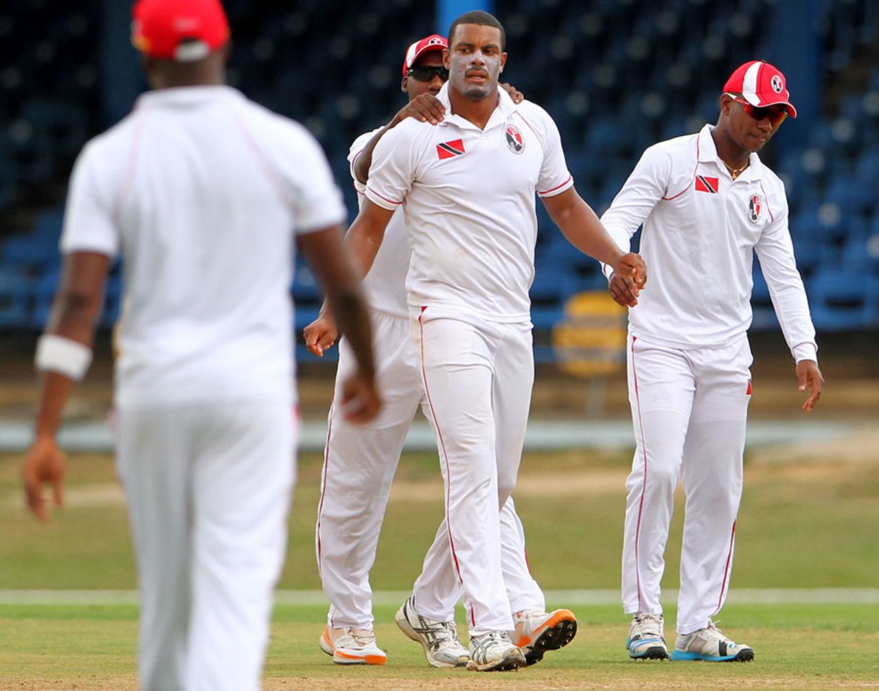Shannon Gabriel took 3 for 48 to dent Jamaica, Trinidad & Tobago v Jamaica, Regional Four Day Competition, 2nd day, Port of Spain, April 5, 2014