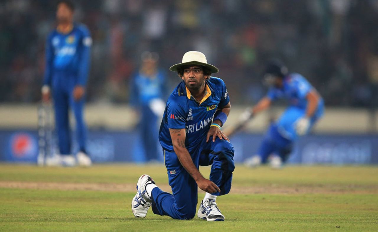 Lasith Malinga dropped Virat Kohli on 11, India v Sri Lanka, final, World T20, Mirpur, April 6, 2014