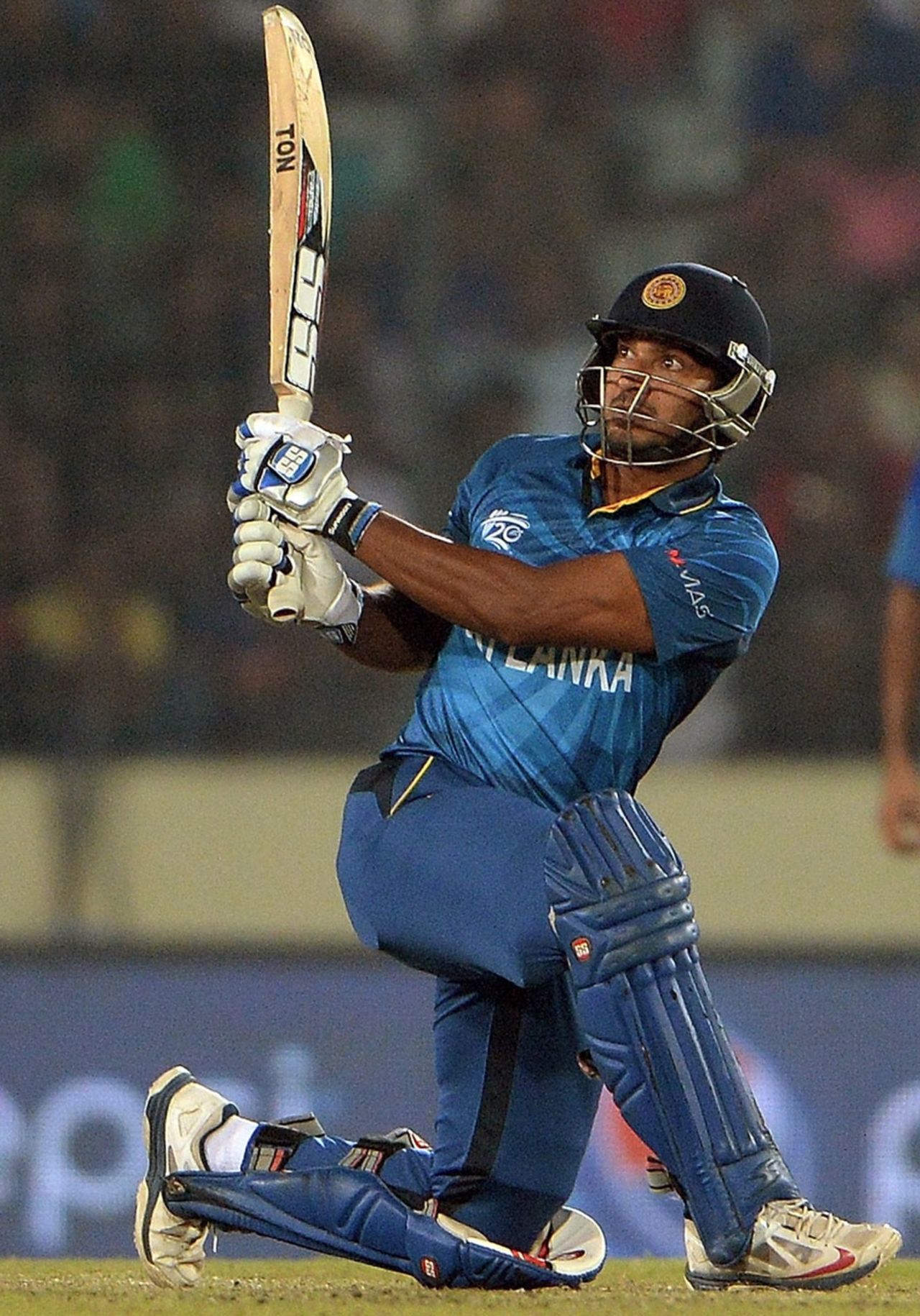 Kumar Sangakkara struck six fours and a six, India v Sri Lanka, final, World T20, Mirpur, April 6, 2014