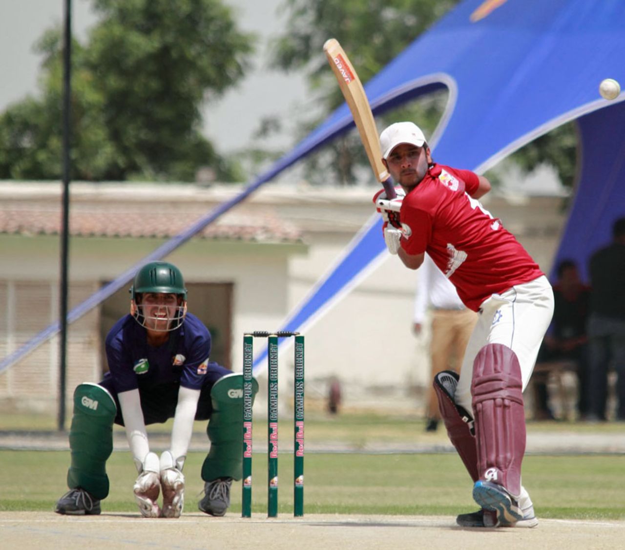 University of Sargodha chased down the target in 16.2 overs, Punjab University Lahore v University of Sargodha, Red Bull Campus Cricket National Finals (Pakistan), 2014, Karachi, April 7, 2014