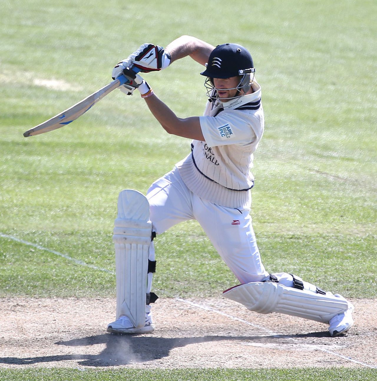 Dawid Malan was one of only two Middlesex batsmen to get a solid start, Sussex v Middlesex, County Championship Division One, Hove, 4th day, April 9, 2014
