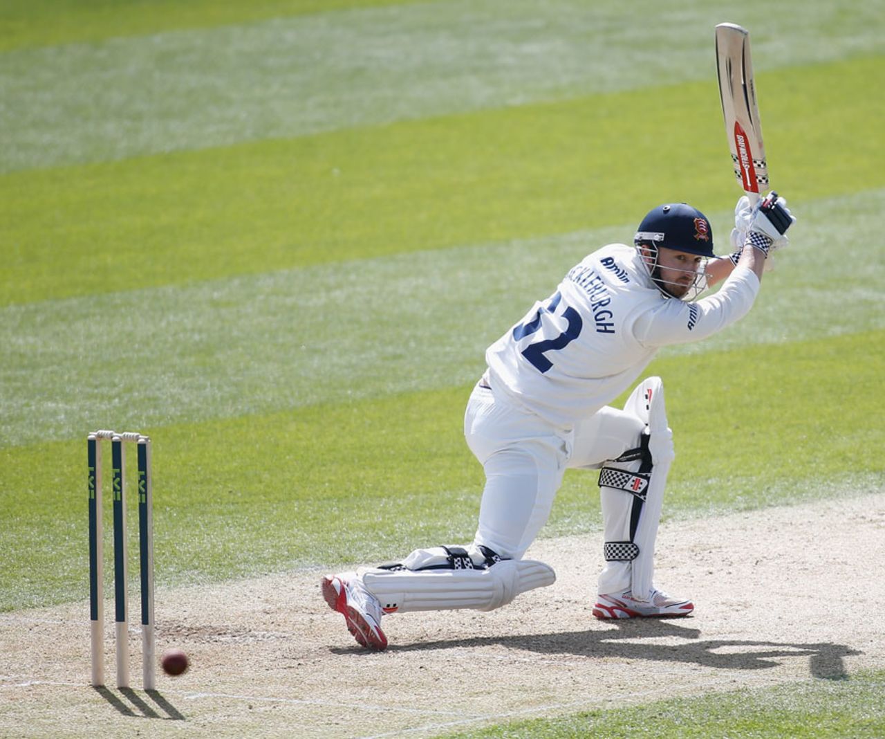 Jaik Mickleburgh made 24, Essex v Derbyshire, County Championship Division Two, Chelmsford, 2nd day, April 14, 2014