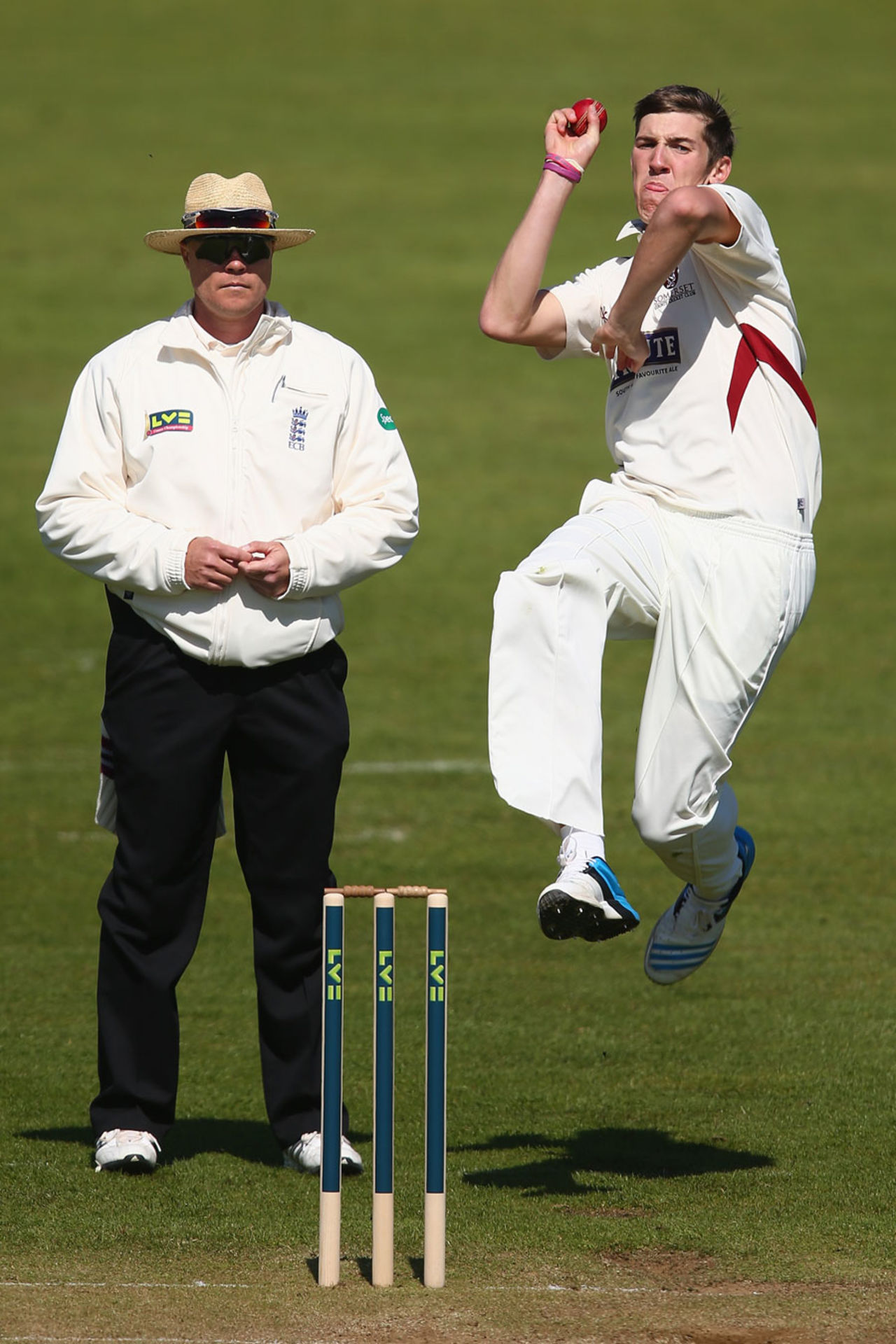 Craig Overton took three wickets, Somerset v Yorkshire, County Championship Division One, Taunton, 2nd day, April 14, 2014