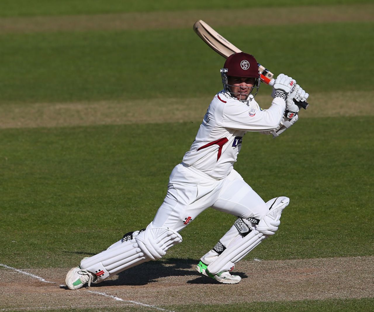 Johann Myburgh top scored for Somerset, Somerset v Yorkshire, County Championship Division One, Taunton, 3rd day, April 15, 2014