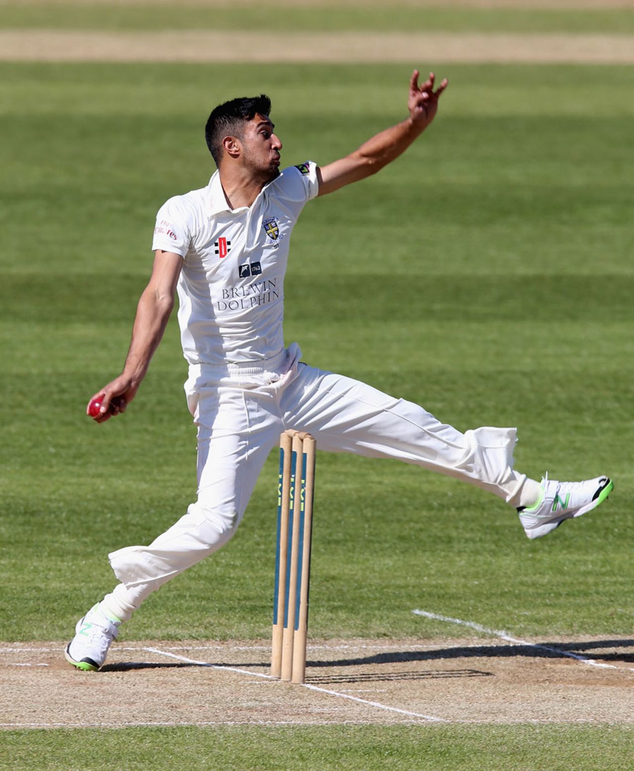 Usman Arshad finished with four wickets, Northamptonshire v Durham, County Championship Division One, Northampton, 3rd day, April 15, 2014