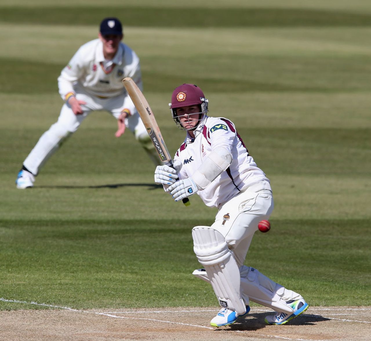 Rob Newton was playing with a broken thumb, Northamptonshire v Durham, County Championship Division One, Northampton, 3rd day, April 15, 2014
