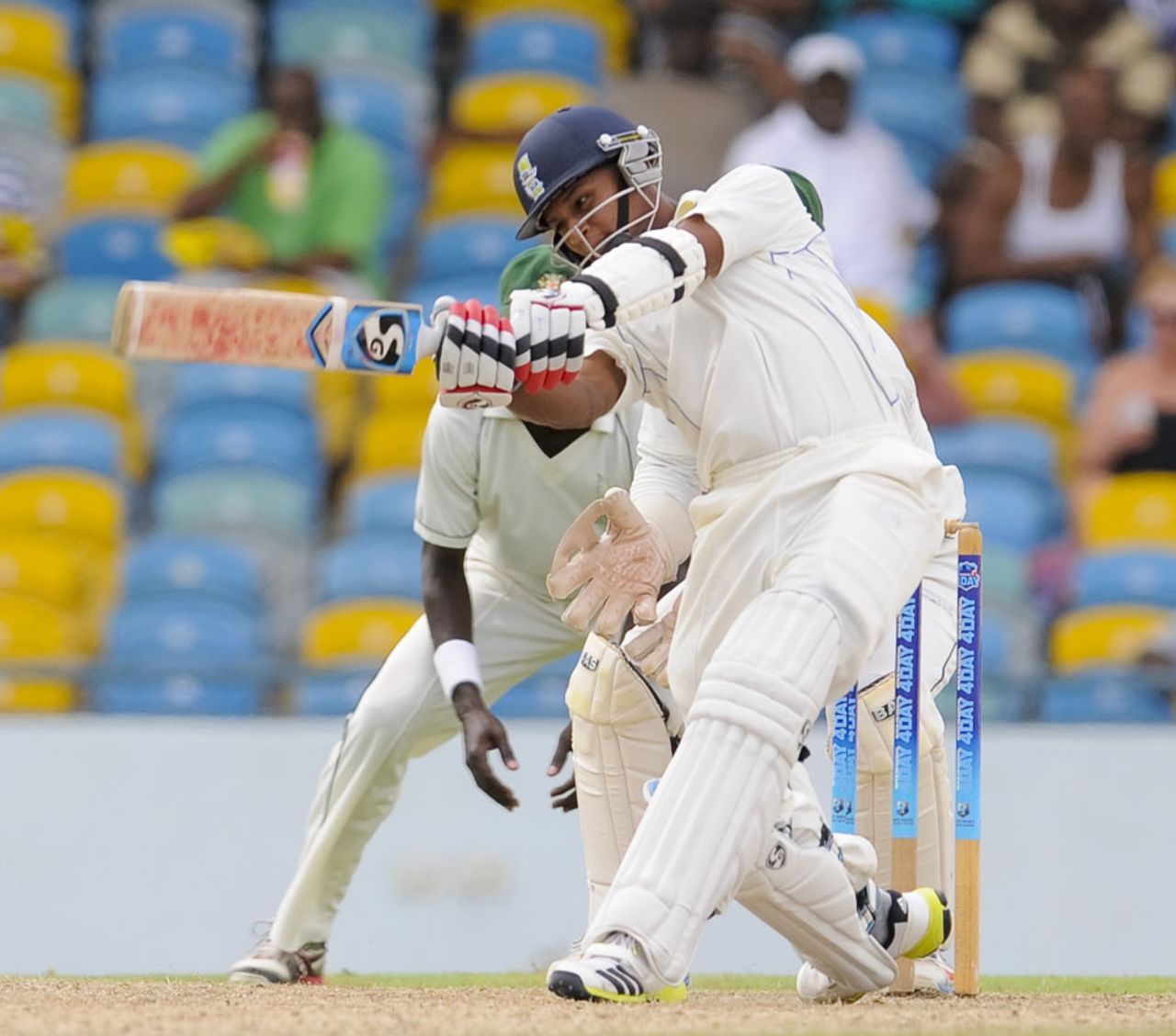 Shane Dowrich scored 10 fours in his unbeaten 69, Barbados v Jamaica, Regional Four Day Competition, semi-final, 1st day, Bridgetown, April 19, 2014