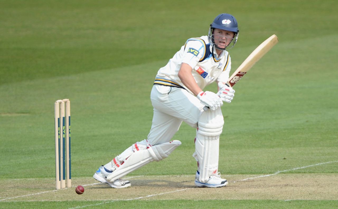 Gary Ballance looked comfortable in passing fifty, Yorkshire v Northamptonshire, County Championship, Division One, Headingley, 1st day, April 20, 2014