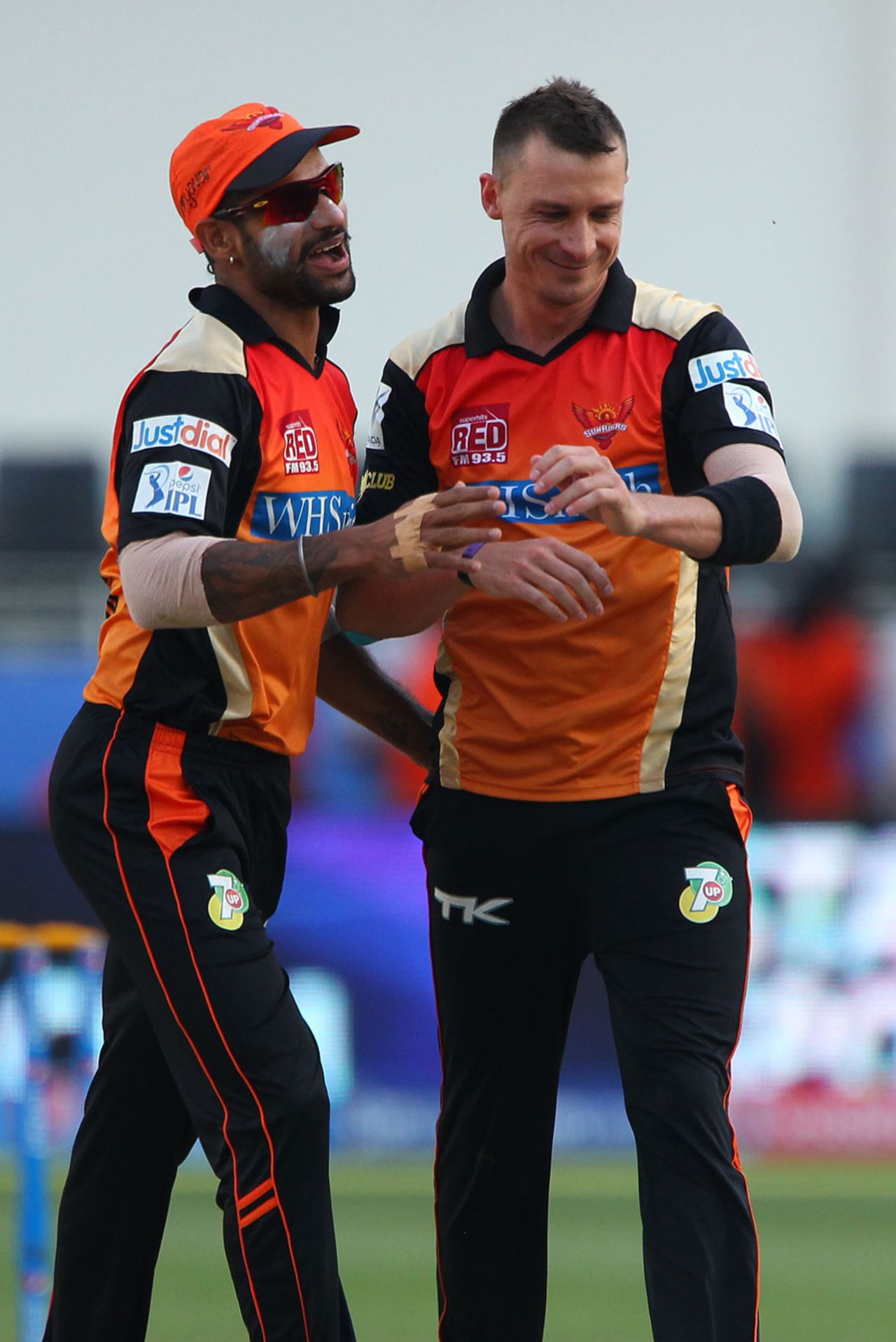 Dale Steyn dismissed Dinesh Karthik and Kevin Pietersen with successive deliveries, Sunrisers Hyderabad v Delhi Daredevils, IPL 2014, Dubai, April 25, 2014