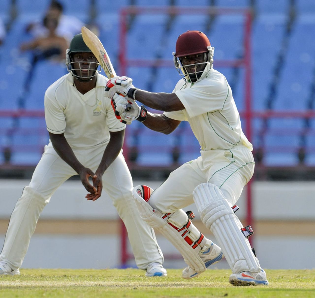 Devon Smith struck eight fours in his unbeaten 66, Windward Islands v Jamaica, Regional Four Day Competition, final, 2nd day, Gros Islet, April 27, 2014