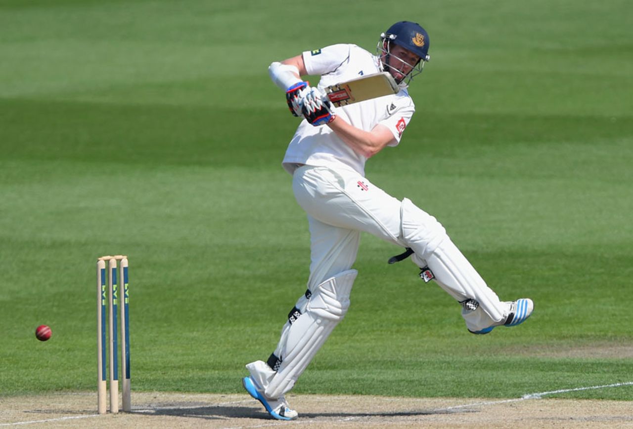 Luke Wells carried his bat for an unbeaten 79, Sussex v Somerset, County Championship, Division One, Hove, 3rd day, April 29, 2014