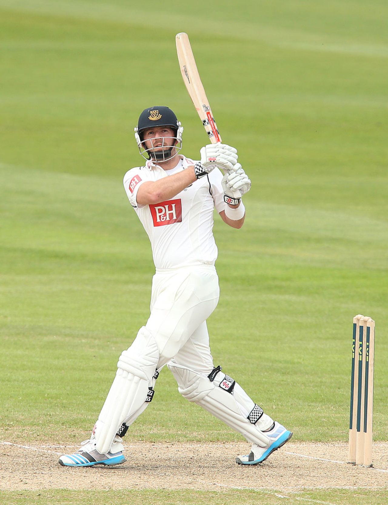 Chris Nash made 40 in his first innings of the season, Lancashire v Sussex, County Championship, Division One, Old Trafford, 1st day, May 4, 2014