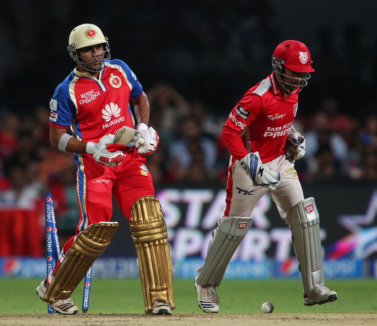 Sachin Rana was bowled by Akshar Patel for 18, Royal Challengers Bangalore v Kings XI Punjab, IPL 2014, Bangalore, May 9 2014
