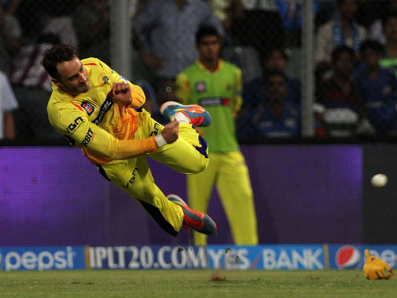 Faf du Plessis had a good day on the field, Mumbai Indians v Chennai Super Kings, IPL 2014, Mumbai, May 10, 2014
