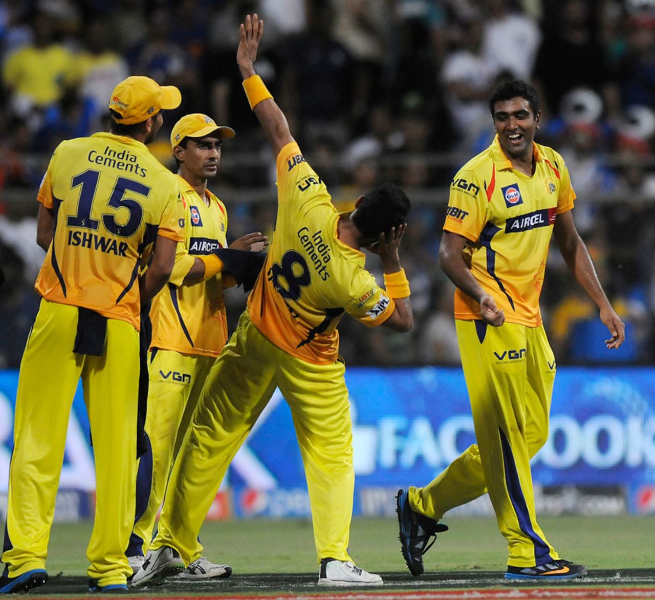 R Ashwin picked up three wickets, Mumbai Indians v Chennai Super Kings, IPL 2014, Mumbai, May 10, 2014