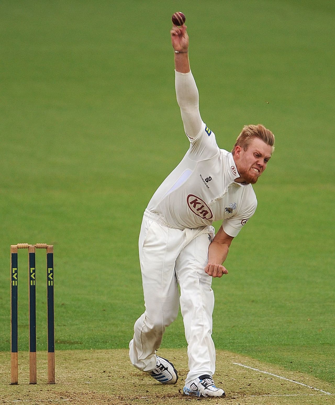 Matt Dunn had three wickets by mid-afternoon, Surrey v Gloucestershire, County Championship, Division Two, The Oval, 1st day, May 11, 2014