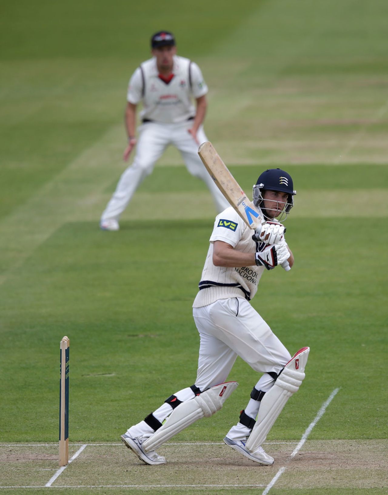 Dawid Malan progressed past 50, Middlesex v Lancashire, County Championship, Division One, Lord's, 2nd day, May 12, 2014