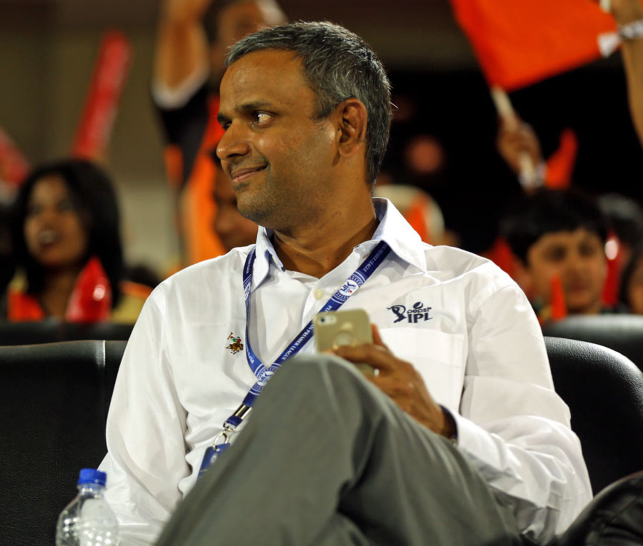 Sundar Raman, the IPL COO, at Sunrisers Hyderabad-Mumbai Indians game, IPL 2014, Hyderabad, May 12, 2014