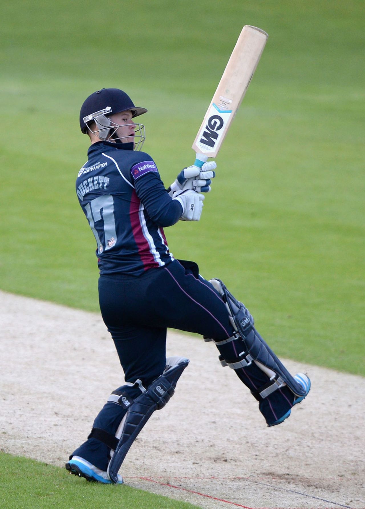 Ben Duckett flicks over the leg side during his unbeaten 39, Yorkshire v Northamptonshire, NatWest T20 Blast, North Division, Headingley, May 16, 2014