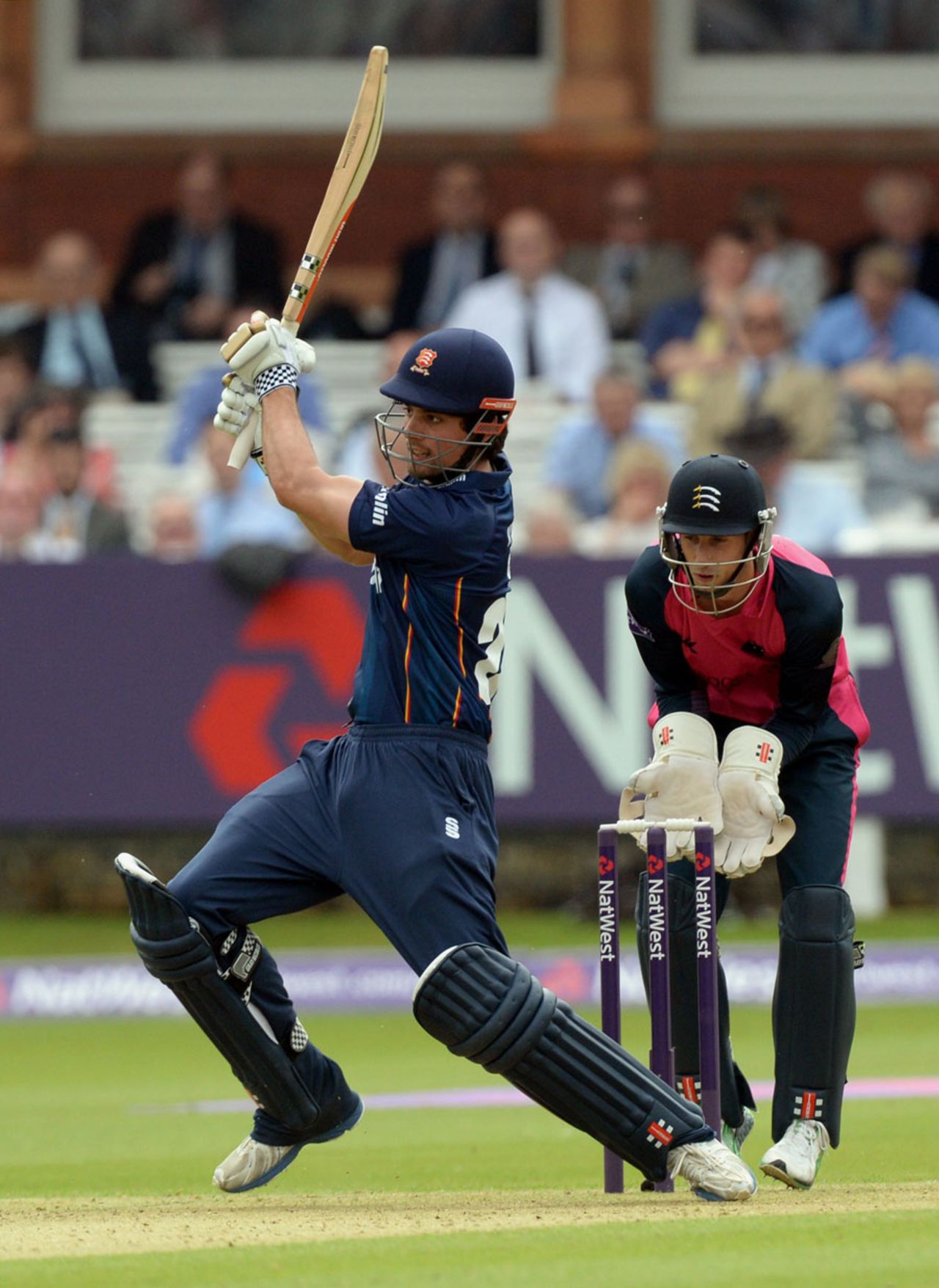 Alastair Cook targets the leg side, May 17, 2014