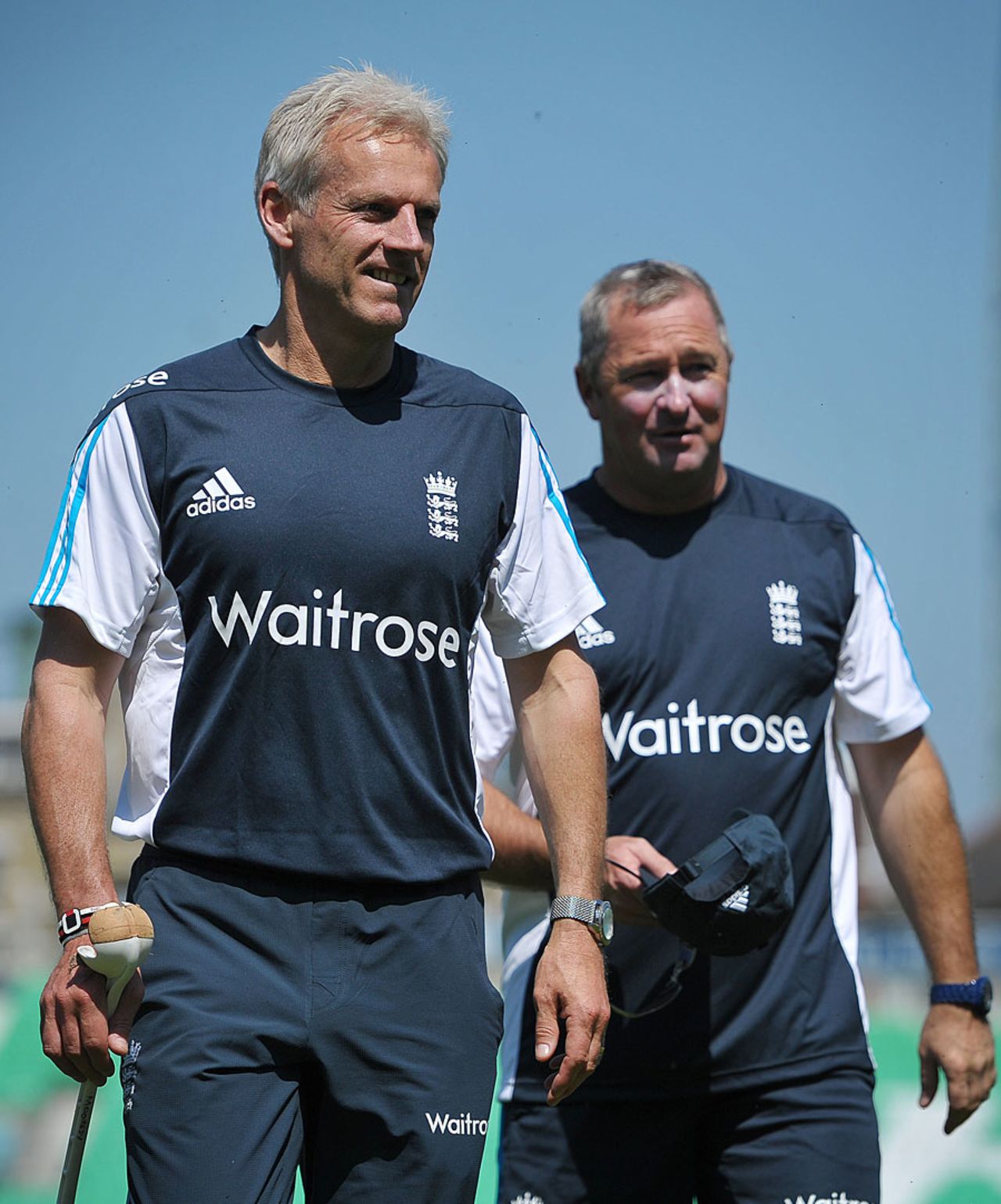 Peter Moores and Paul Farbrace and England's training session, The Oval, May 18, 2014
