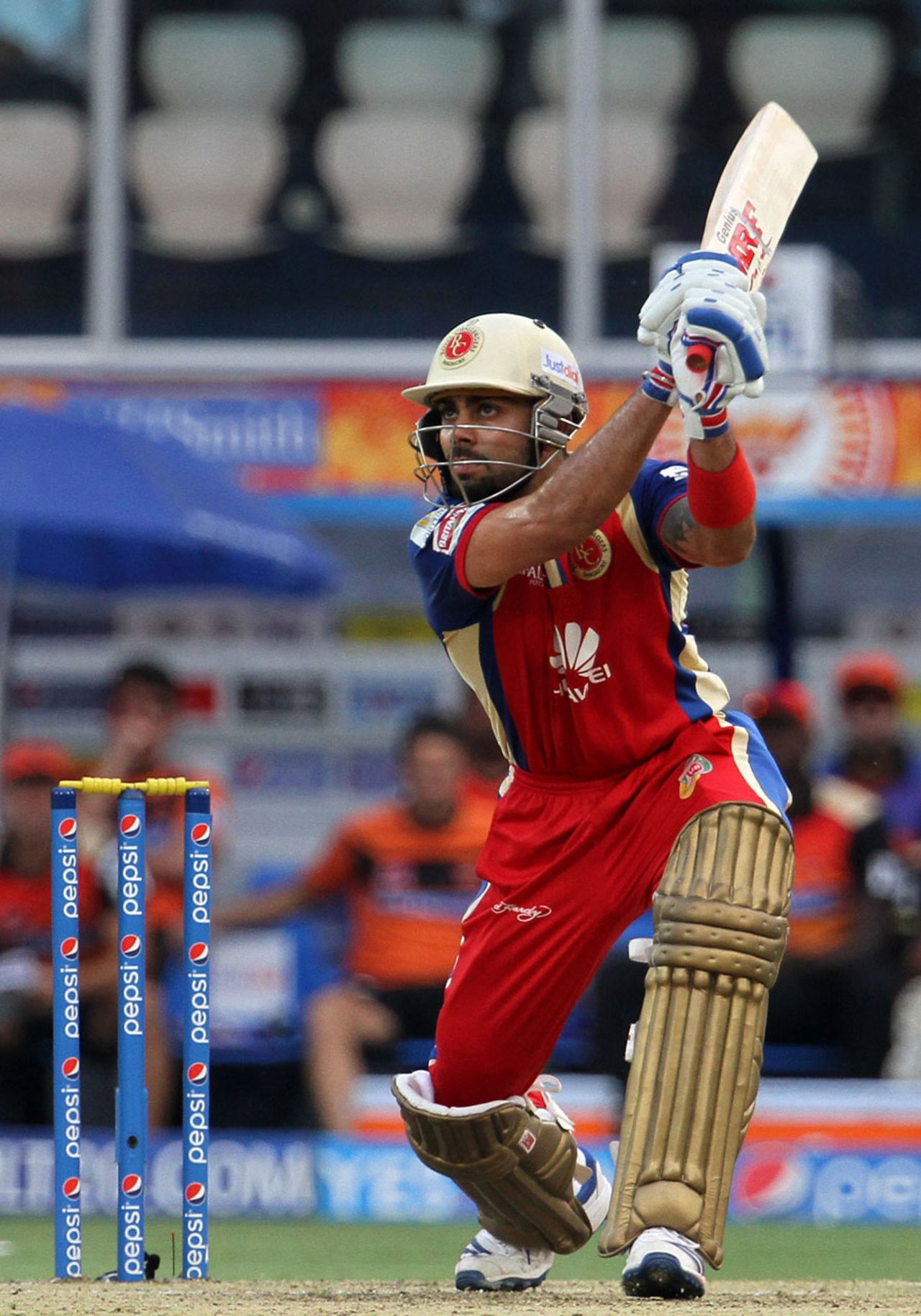 Virat Kohli struck his first half-century of the season, Sunrisers Hyderabad v Royal Challengers Bangalore, IPL 2014, Hyderabad, May 20, 2014