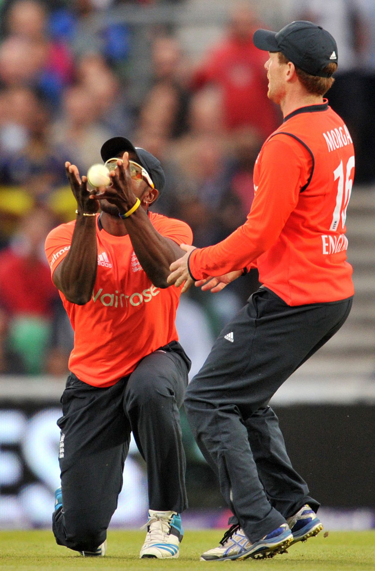 Michael Carberry drops Thisara Perera, England v Sri Lanka, T20, The Oval, May 20, 2014