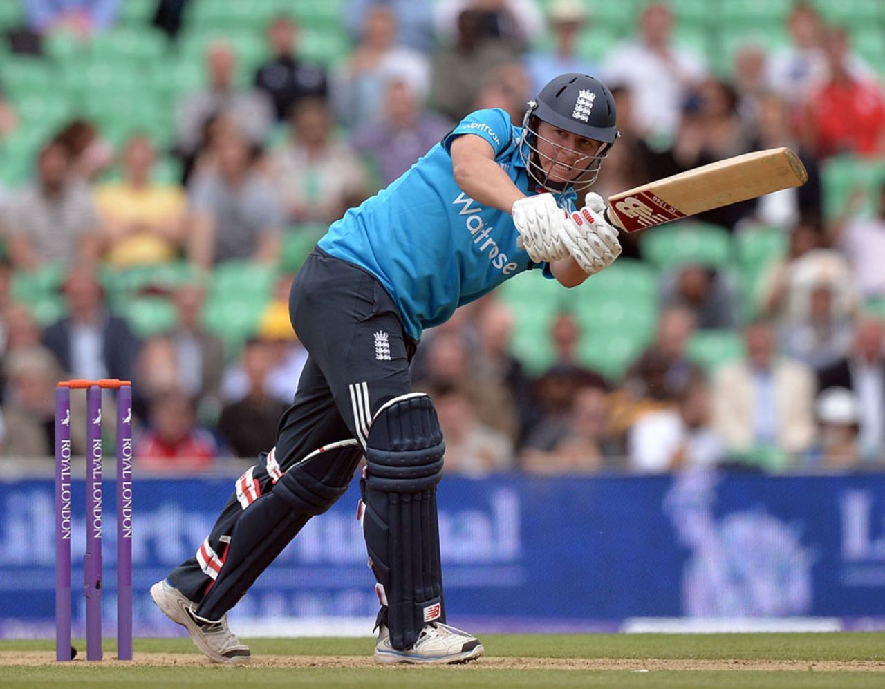 Gary Ballance found the boundary early in his innings, England v Sri Lanka, 1st ODI, The Oval, May 22, 2014