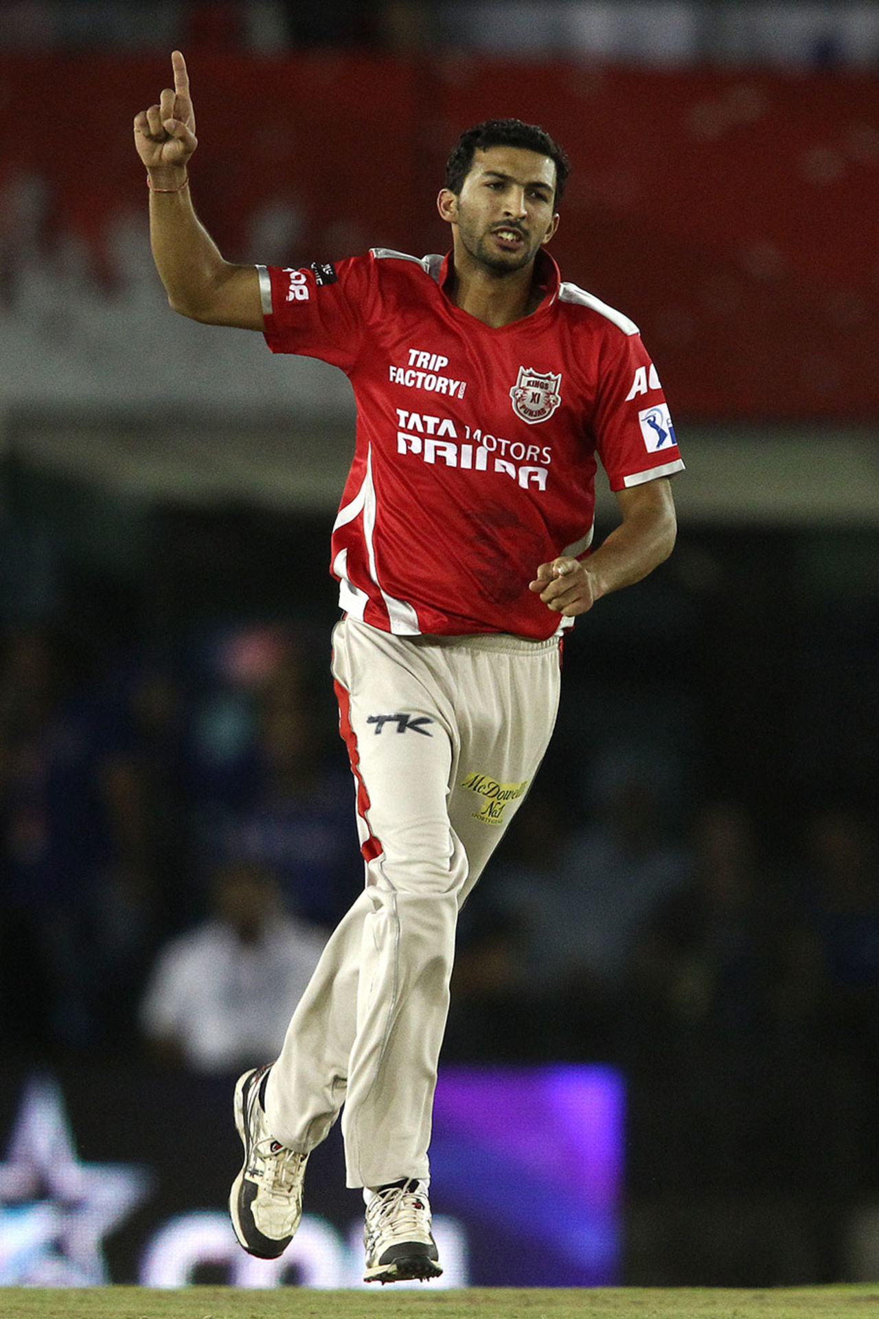Rishi Dhawan dismissed Ajinkya Rahane and Shane Watson off successive balls, Kings XI Punjab v Rajasthan Royals, IPL 2014, Mohali, May 23, 2014