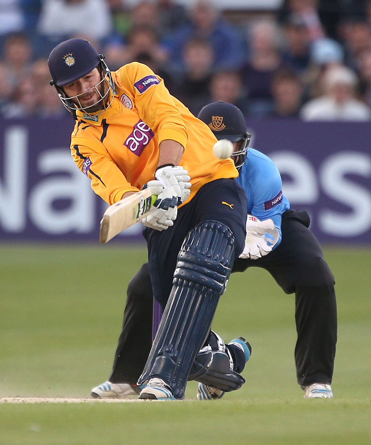 James Vince hit a brisk half-century, Sussex v Hampshire, NatWest T20 Blast, South Division, Hove, May 23, 2014