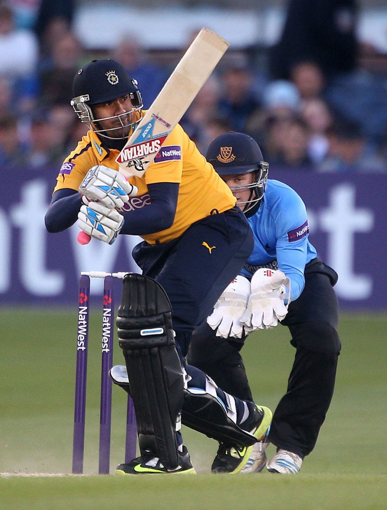 Owais Shah on his first Hampshire appearance, Sussex v Hampshire, NatWest T20 Blast, South Division, Hove, May 23, 2014